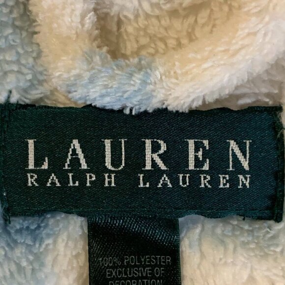 Ralph‎ Lauren Men's Plush Plaid Mid Length Front Tie Bathrobe Size S - Picture 10 of 14
